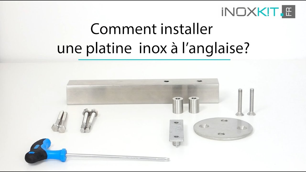 Comment installer une platine à l'anglaise pour poteaux carrés ?