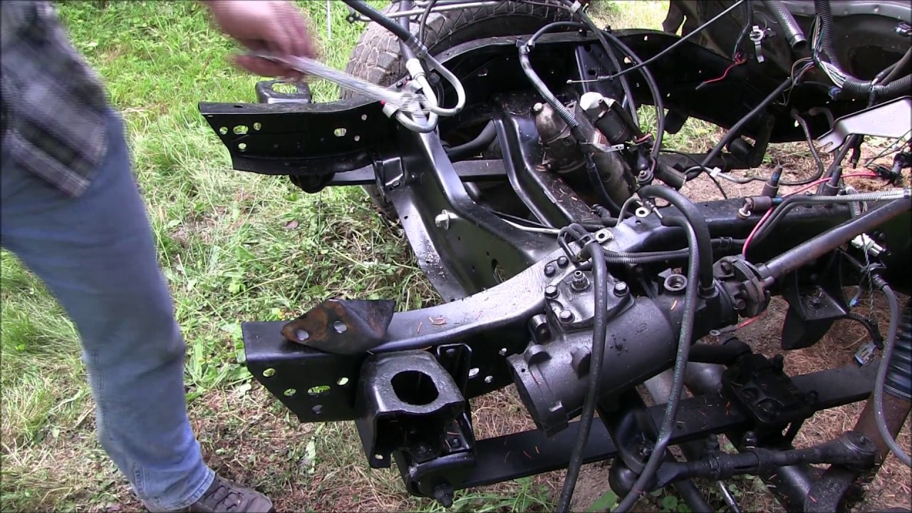 1991 GMC Jimmy Off Road Design Steering Box Frame Brace Kit Installation