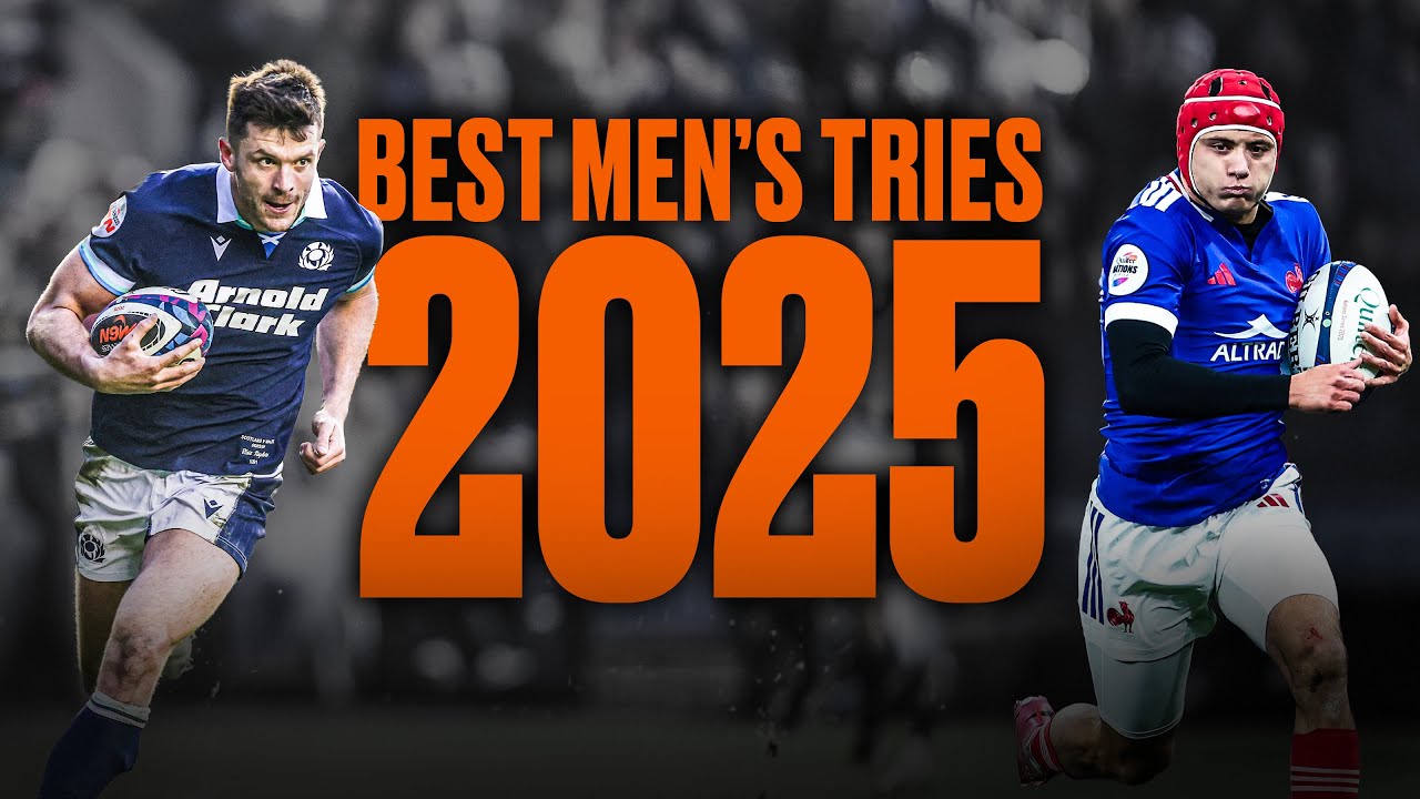 Best Men's Tries In Rugby | 2025 | Freeman, Bielle-Biarrey, Feinberg-Mngomezulu, Jorgensen and More!