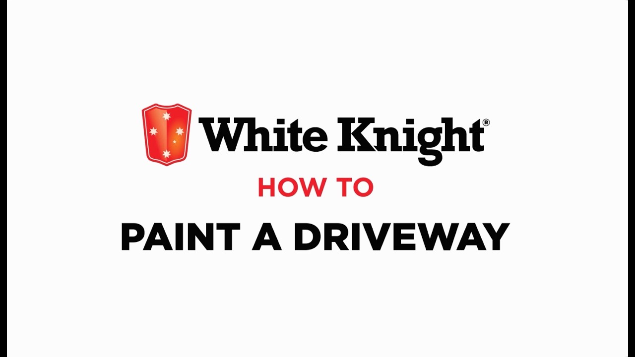 Как покрасить бетонную подъездную дорожку краской White Knight Ultra Pave