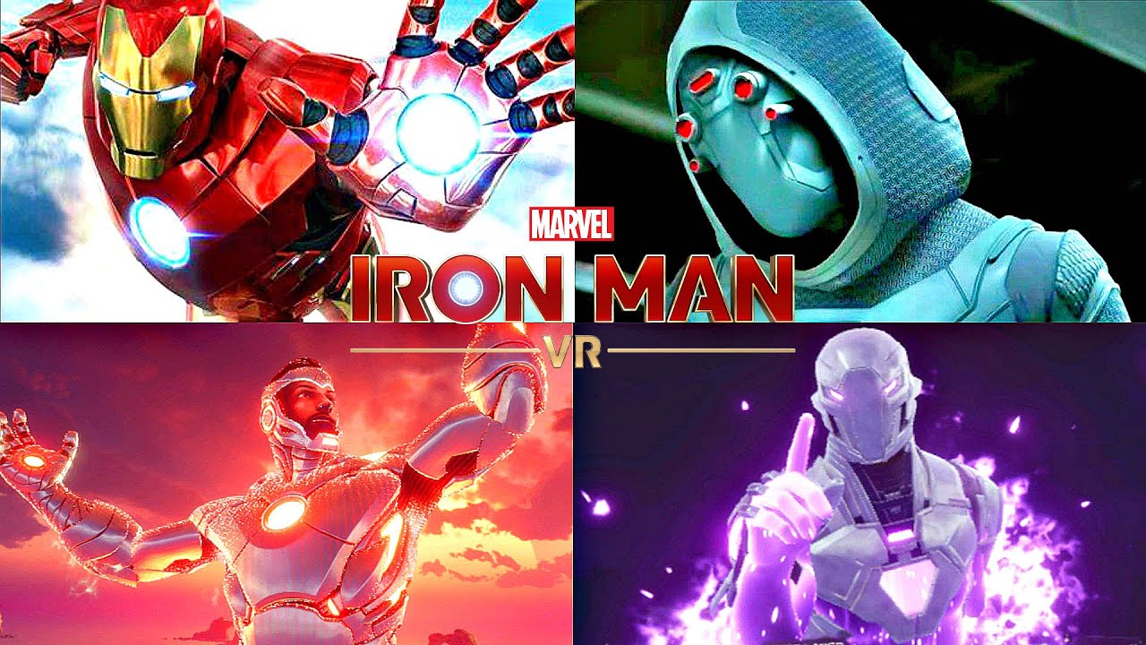 Iron Man VR - ALL BOSS FIGHTS (INVINCIBLE MODE)