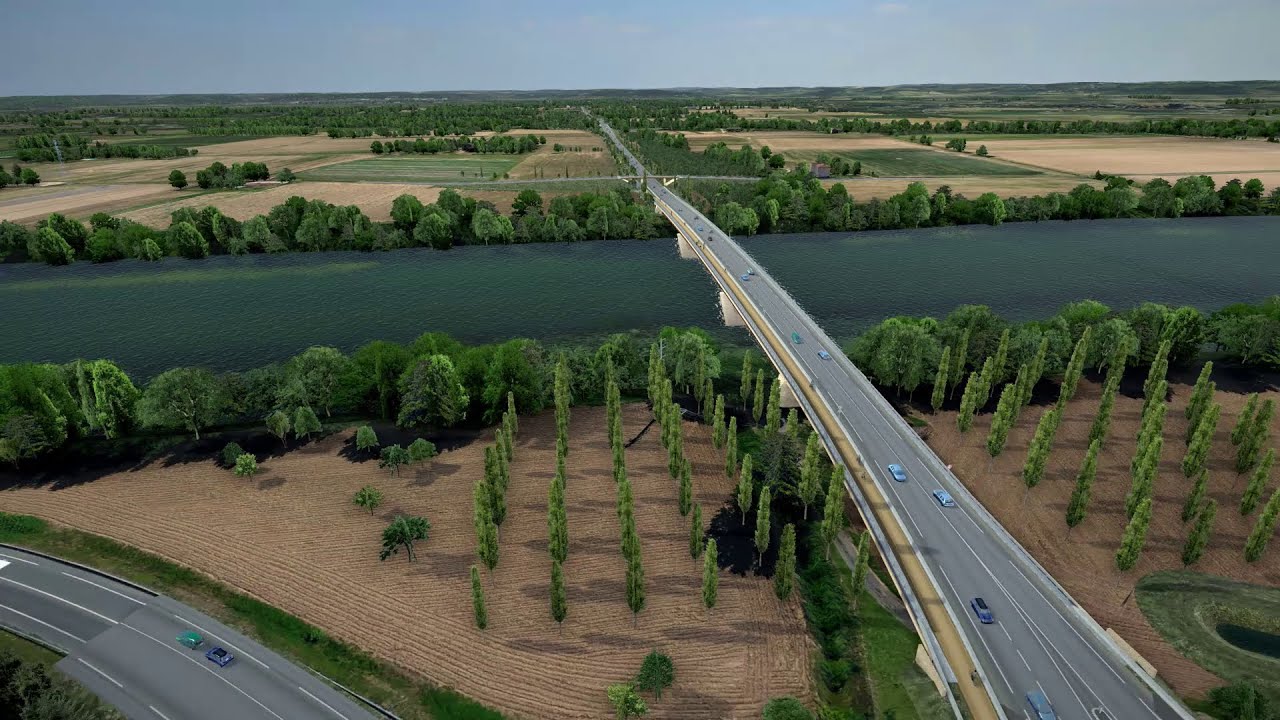 Création du pont et du barreau de Camélat