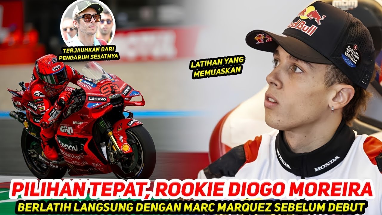 DIOGO MOREIRA PUAS🔥BANGGA BISA DILATIH LANGSUNG MARC MARQUEZ~JAUHKAN ROOKIE DRI PENGARUH SESAT ROSSI