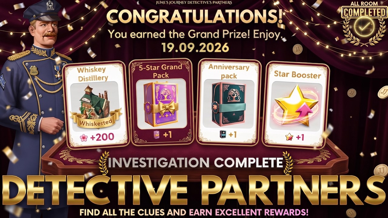 JUNE'S JOURNEY DETECTIVE PARTNERS EVENT (FINAL PART) 19 SEP 26 | Grand Prize Reveal & Event Recap