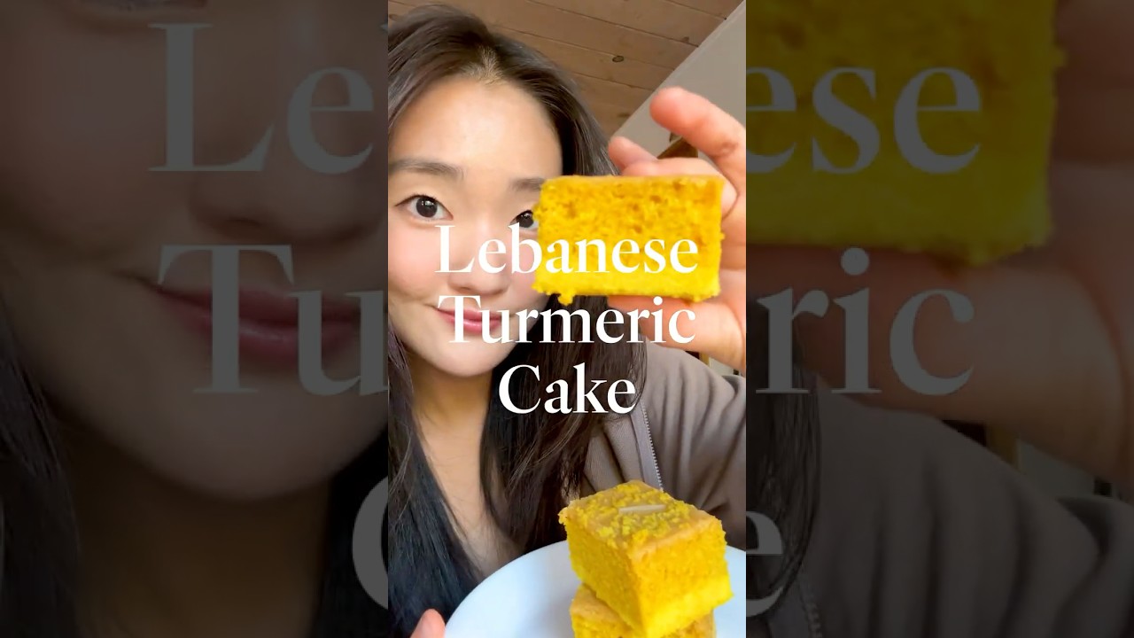 Make Lebanese Turmeric Cake with me! Sfouf Recipe #recipe