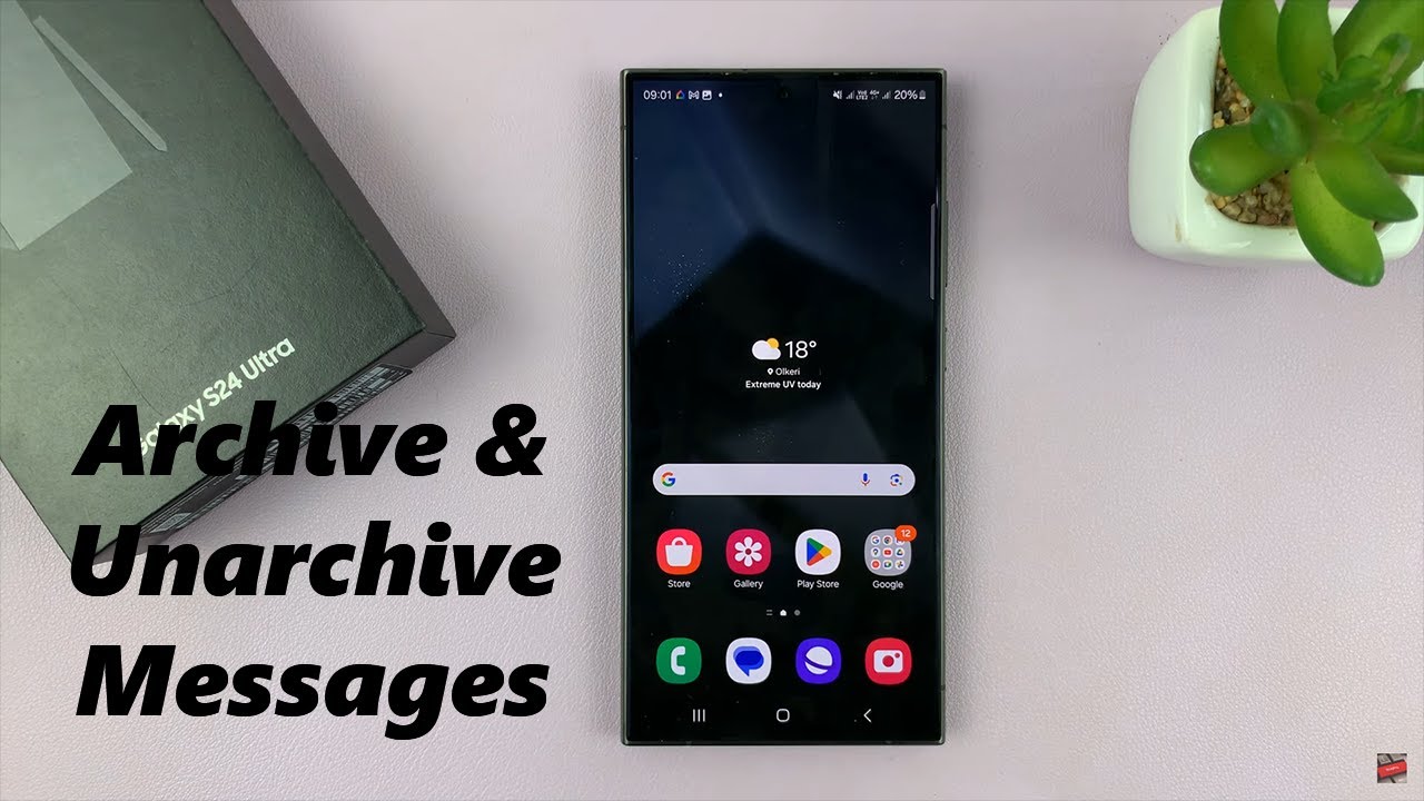 Samsung Galaxy S24 / S24 Ultra: How To Archive & Unarchive Messages