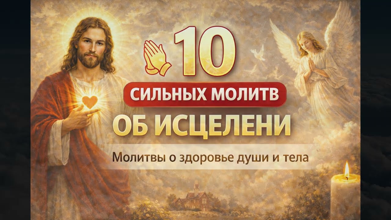 10 сильных молитв об исцелении 🙏 Молитвы о здоровье души и тела