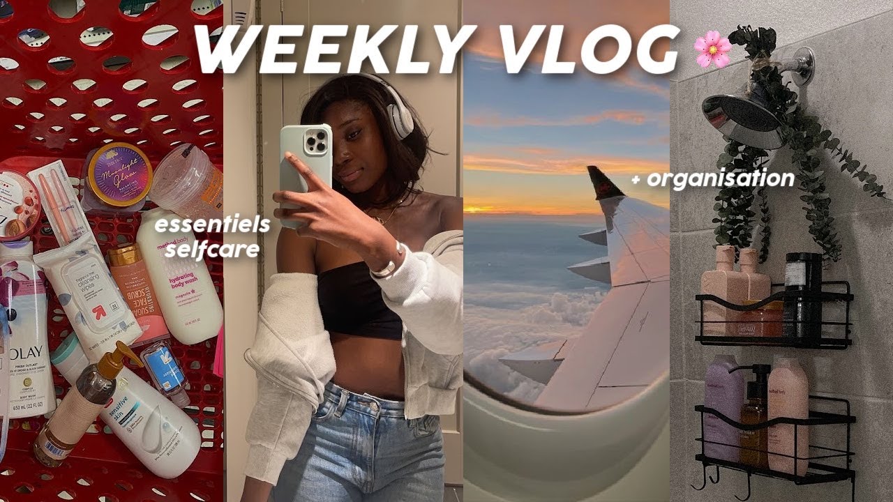 Weekly Vlog: Je m'envole, AMENAGEMENT suite, Self care Shopping, Organisation + Déco salle de bain,