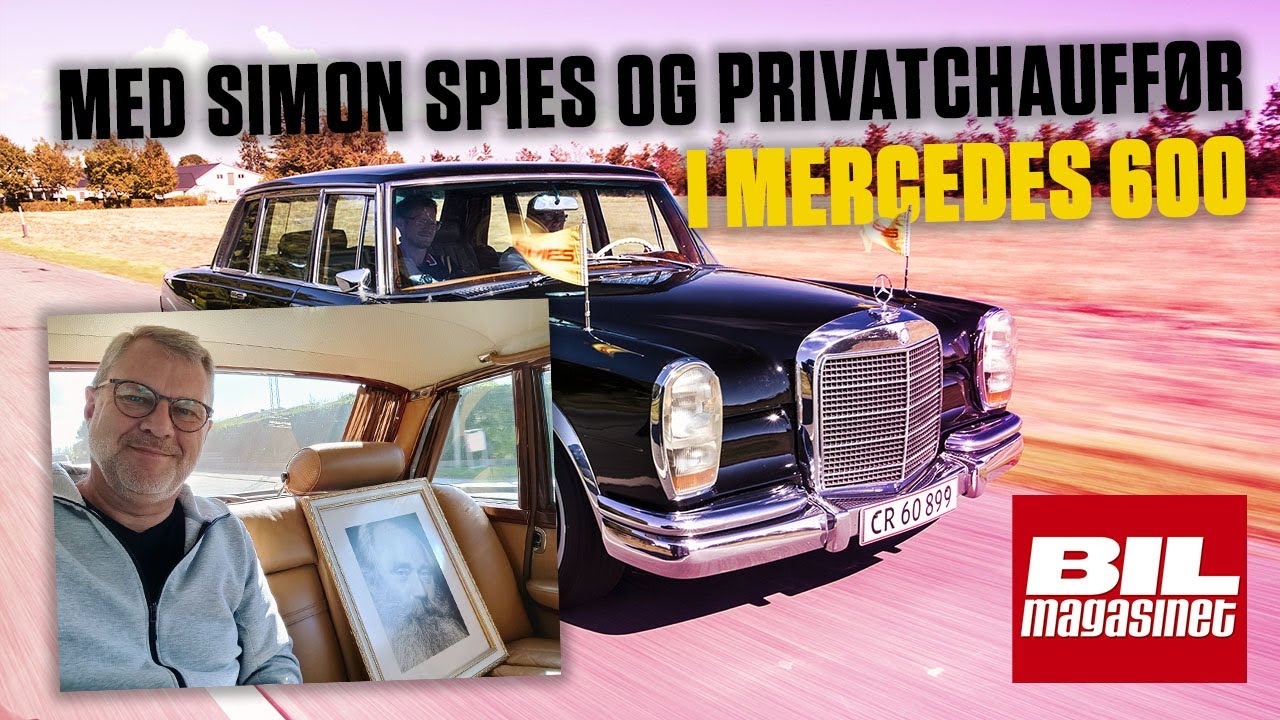 På tur i Simon Spies' møgfede Mercedes 600 fra 1964!