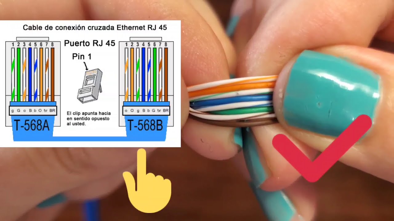 Explicación: Como hacer cables de red cruzado y directo/Prueba con Tester