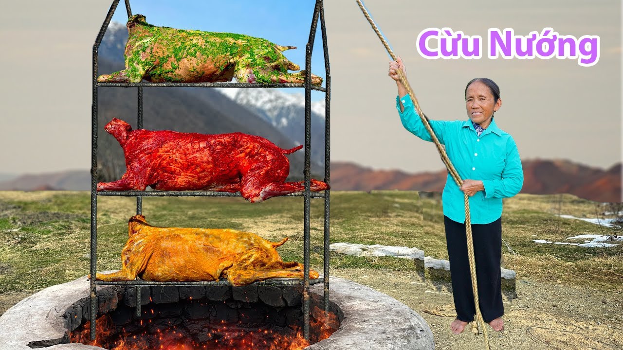 Bà Tân Vlog - Lần Đầu Nướng 2 Con Cừu Khổng Lồ Dưới Lòng Đất