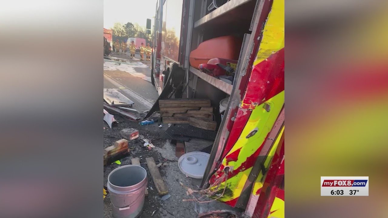 Crash involving tractor-trailer and Greensboro fire engine prompts dire warning from first responder