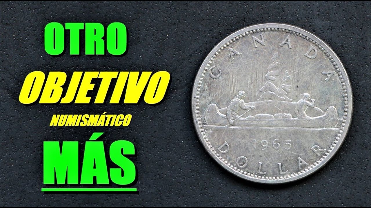 Moneda de DOLLAR canadiense! | PLATA | 1965! #monedas #numism&aacute;tica