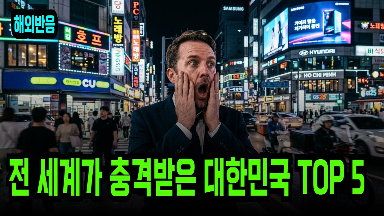 외국인 5명이 한국 오자마자 멘붕 온 이유 TOP 5