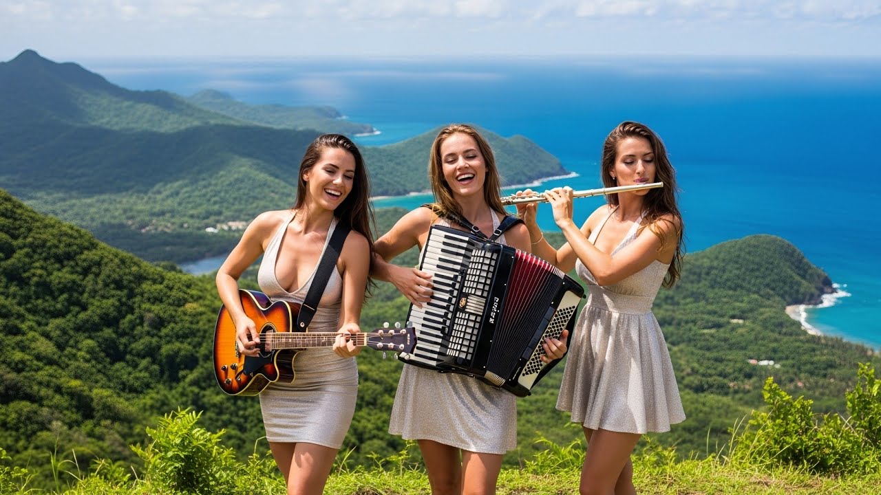 Ocean Breeze Ensemble 🌊 Joyful Flamenco Guitar, Accordion & Flute | Luxury Relaxation Soundscape