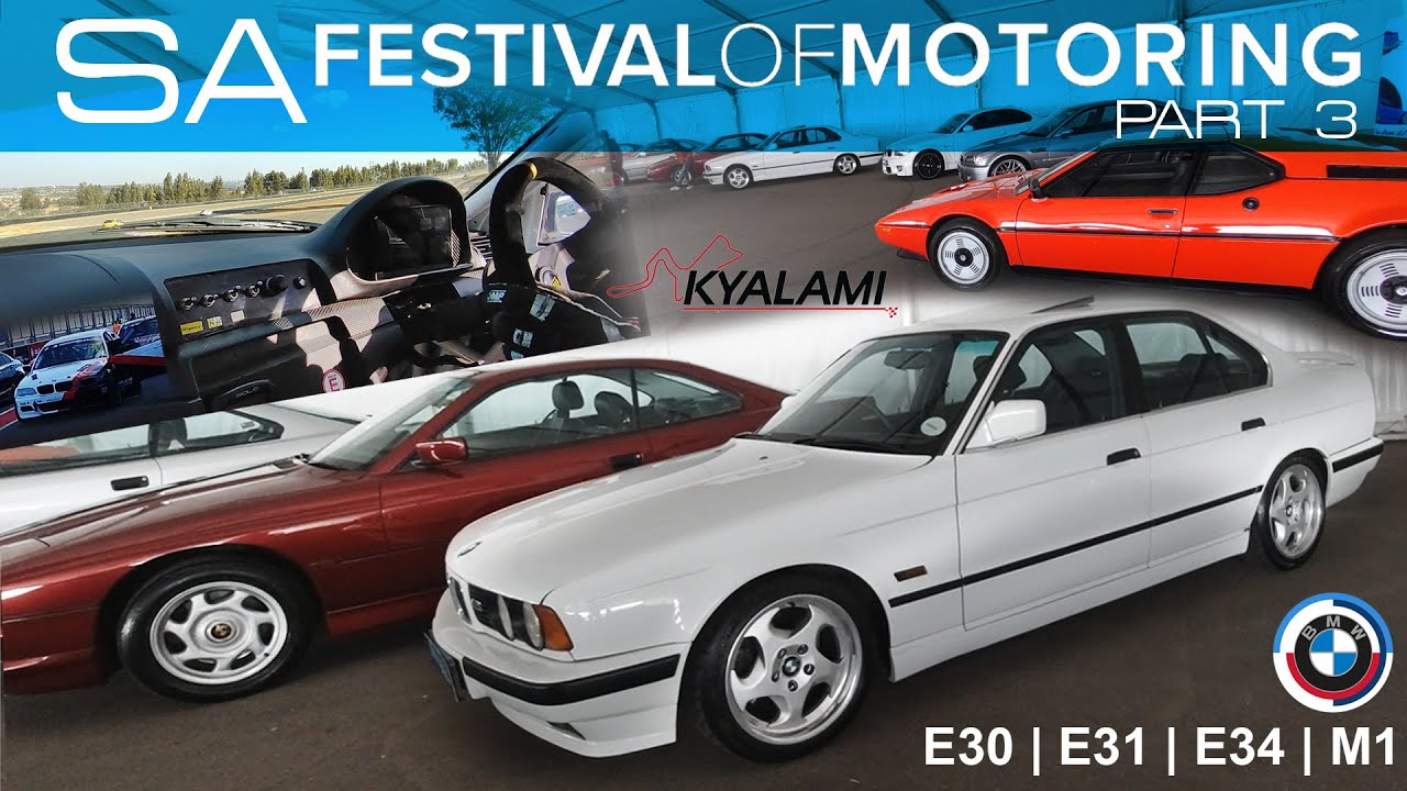 BMW E34 M5 & BMW E46 LAP AROUND KYALAMI | SA FESTIVAL OF MOTORING 2024 PART 3 #BMW