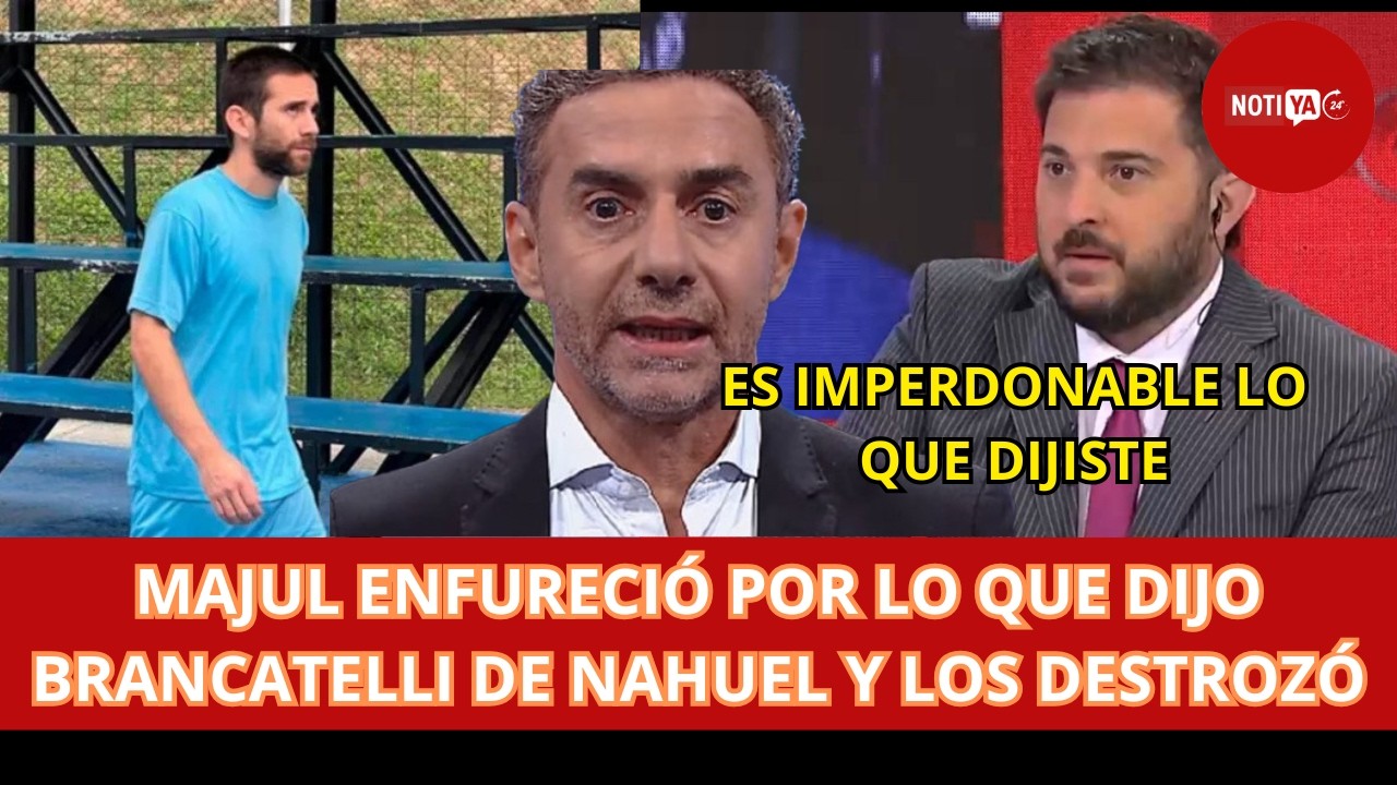 ¡UNA LOCURA! MAJUL CRUZÓ SIN FILTRO A BRANCATELLI Y EL ESTUDIO QUEDÓ EN SHOCK