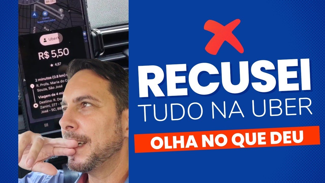 Dia DIF&Iacute;CIL, a TAXA Uber me pegou em algumas CORRIDAS 😱