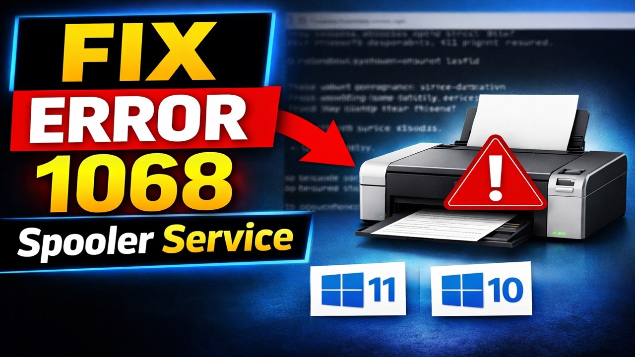 Устранение ошибки 1068 службы диспетчера очереди печати в Windows 11/10 | Не удалось запустить за...