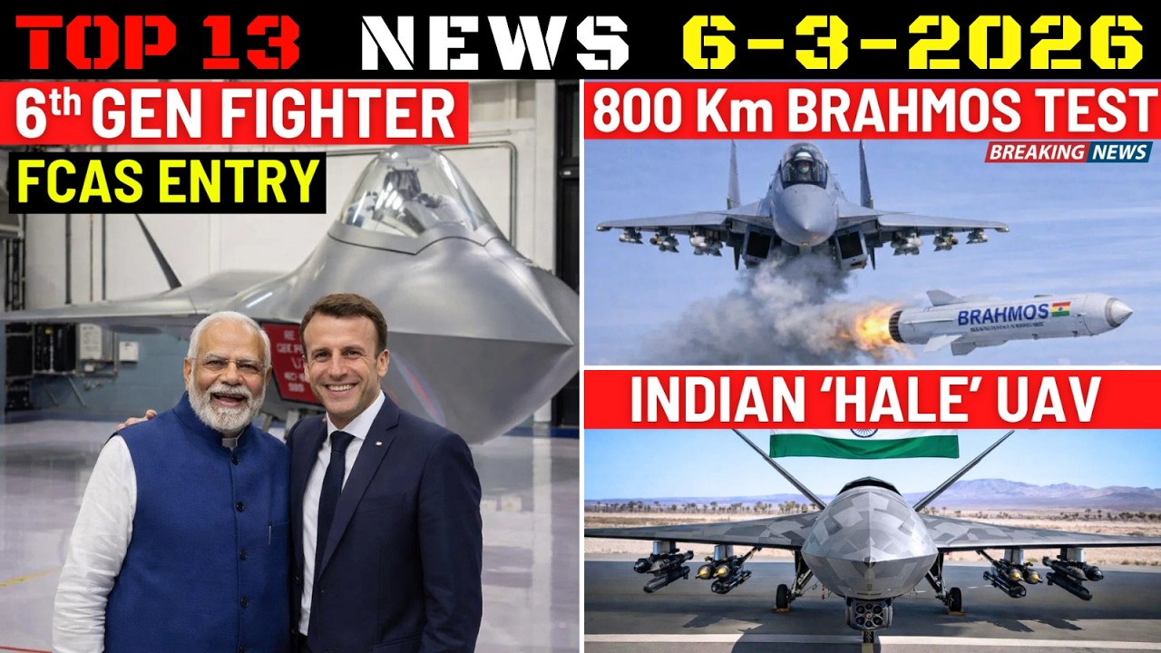 Indian Defence Updates : 6th Gen Fighter Entry,Brahmos-A Test,Su-30 Crash,M88 Assembly,New HALE UAV