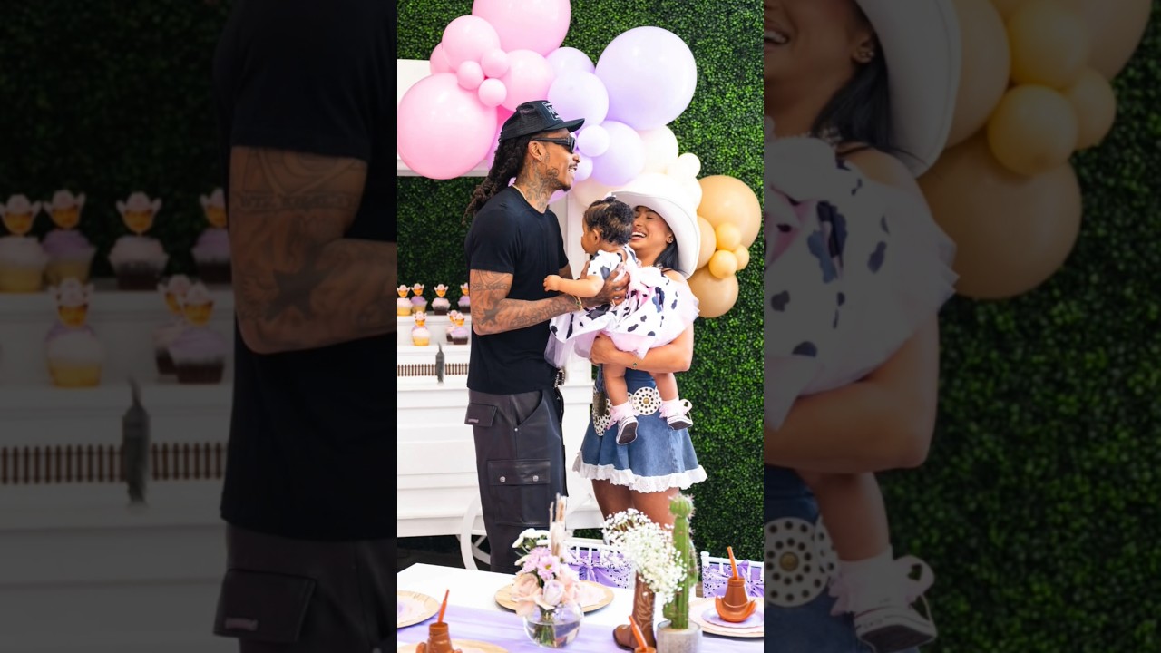 #wizkhalifa & his baby mama celebrate daughter's first #birthday #trending #viral #entertainment