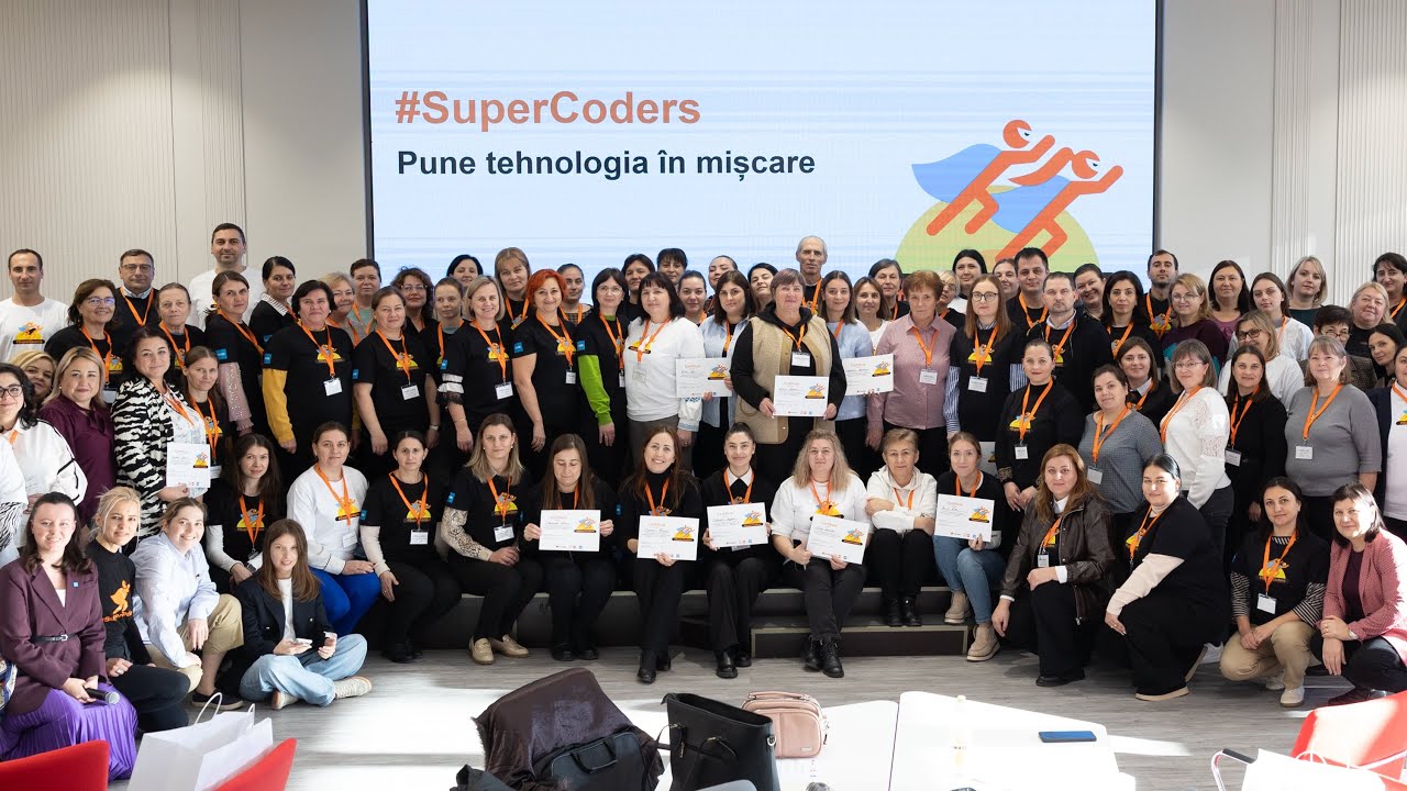 #SuperCoders 2025: peste 2000 de persoane au învățat despre AI și siguranța online