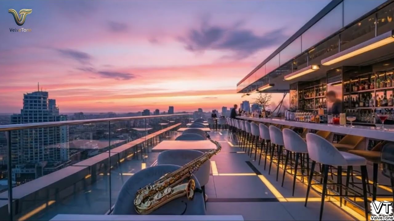 Golden Hour Smooth Jazz 🎷 Sunset Rooftop Vibes #SmoothJazz #SunsetVibes #chillmusic
