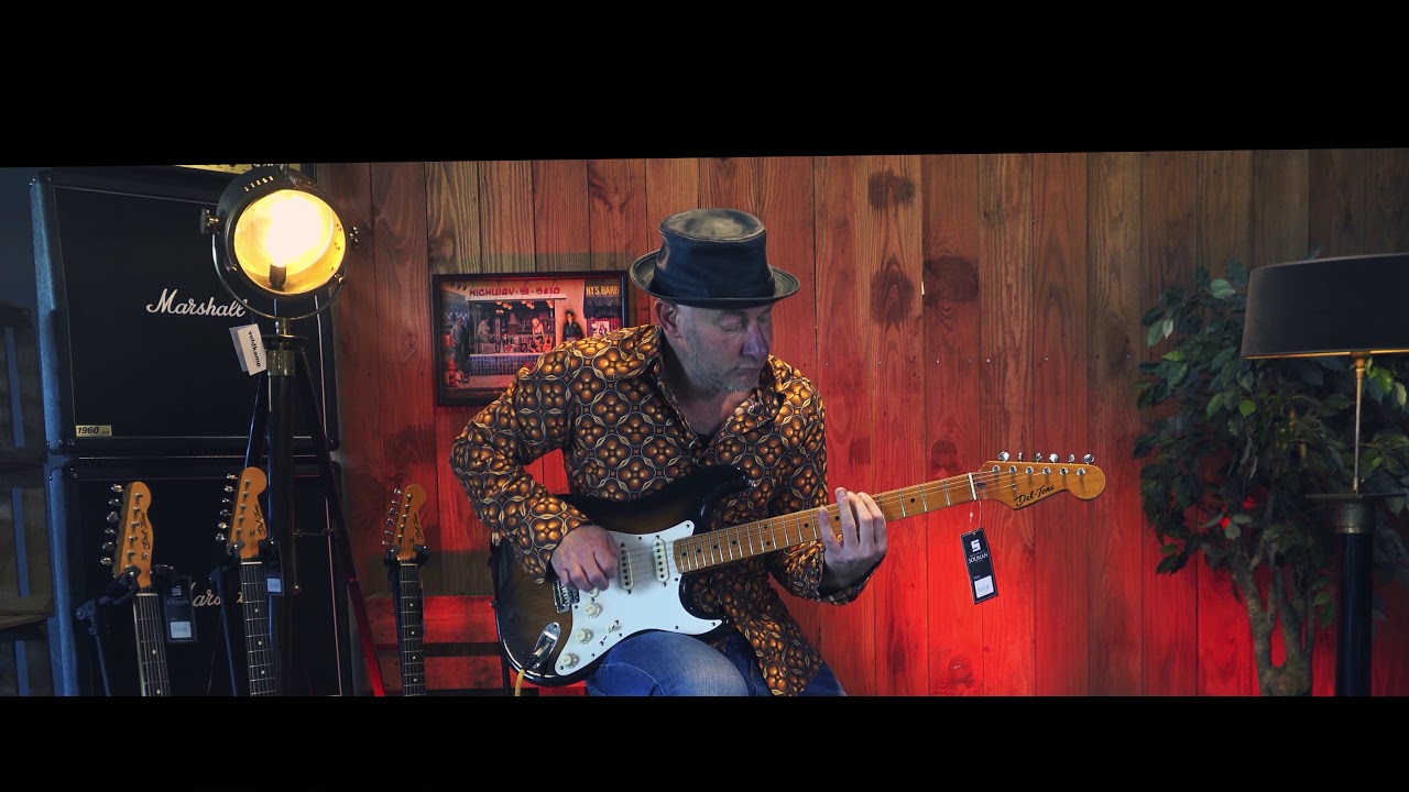Del-Tone 50's S-Style 2-tone Sunburst | Demo door Jay-P -Jan Peter Beijersbergen | Muziekhuis Souman
