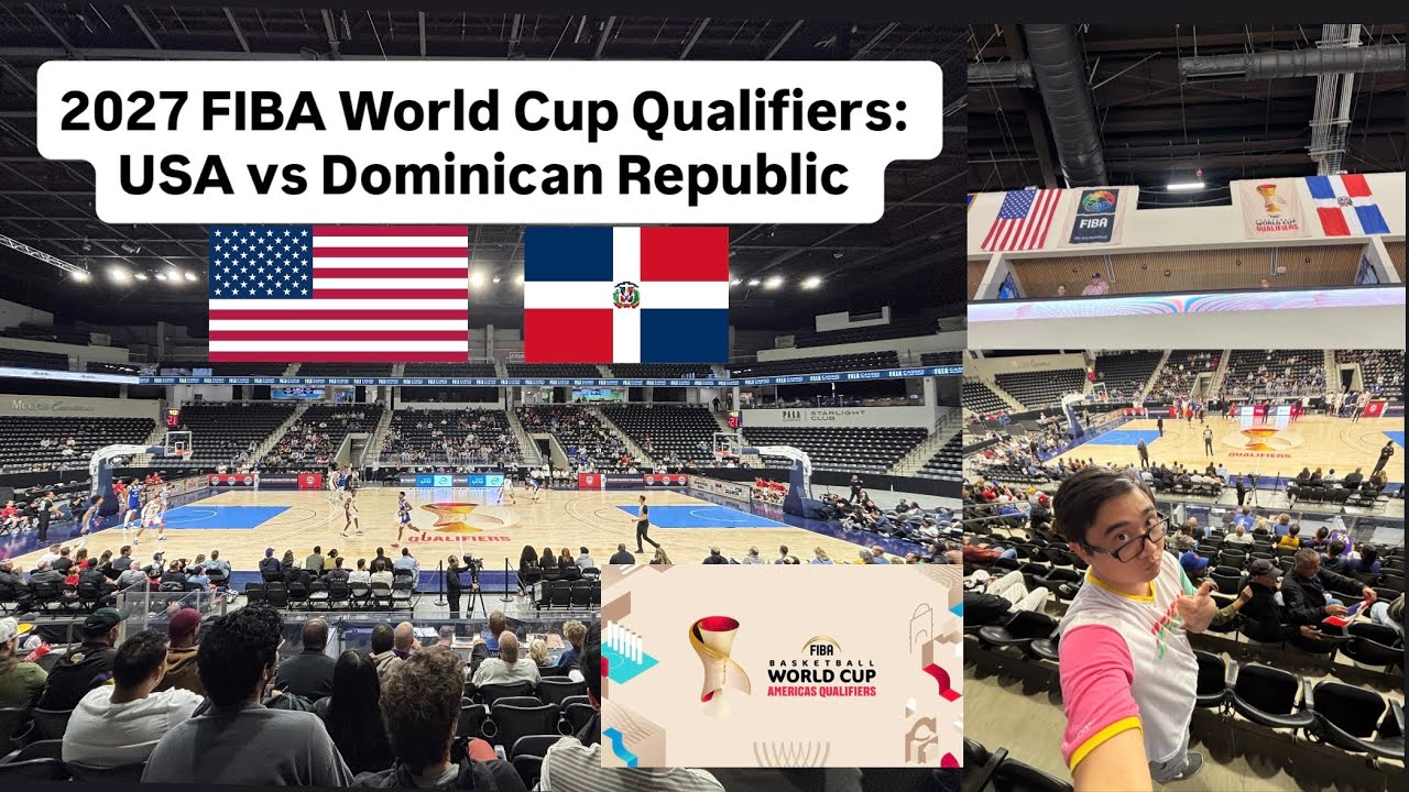 Khayle watches the 2027 FIBA World Cup Qualifiers: USA vs Dominican Republic