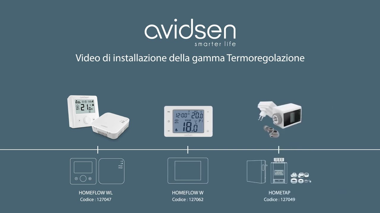 Termostati Wi-fi Connessi - Gamma Riscaldamento & Termoregolazione Avidsen