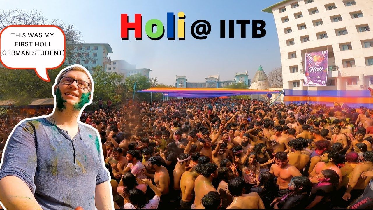 Holi celebration @IIT Bombay