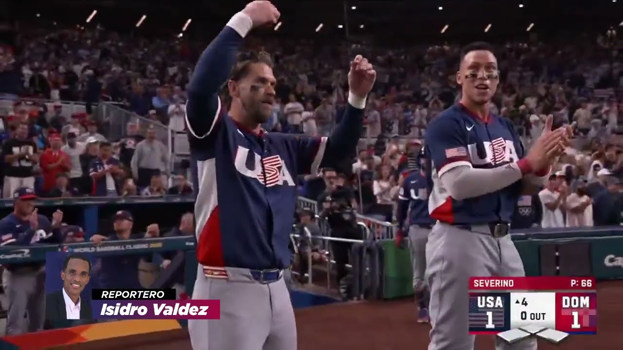 EEUU ELIMINA RD EN DRAMÁTICO PARTIDO CLÁSICO MUNDIAL BEISBOL