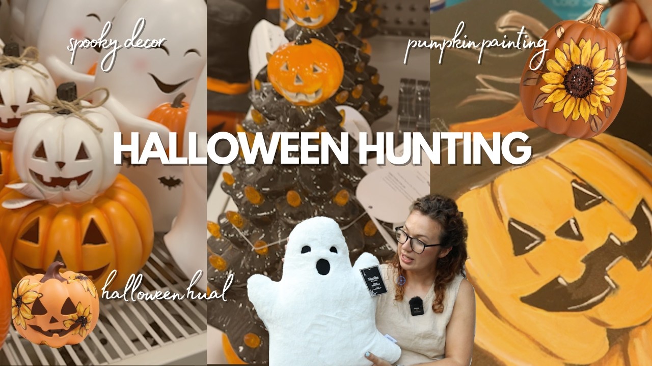 Happy Augtober! Making Halloween decor | Halloween Hunting