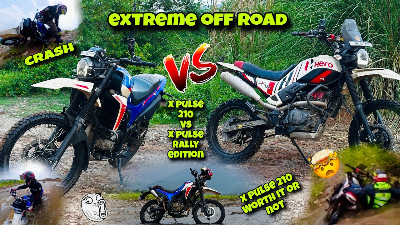 X pulse 210 off road test || xpulse rally edition vs xpulse 210 || extreme off road on x pulse
