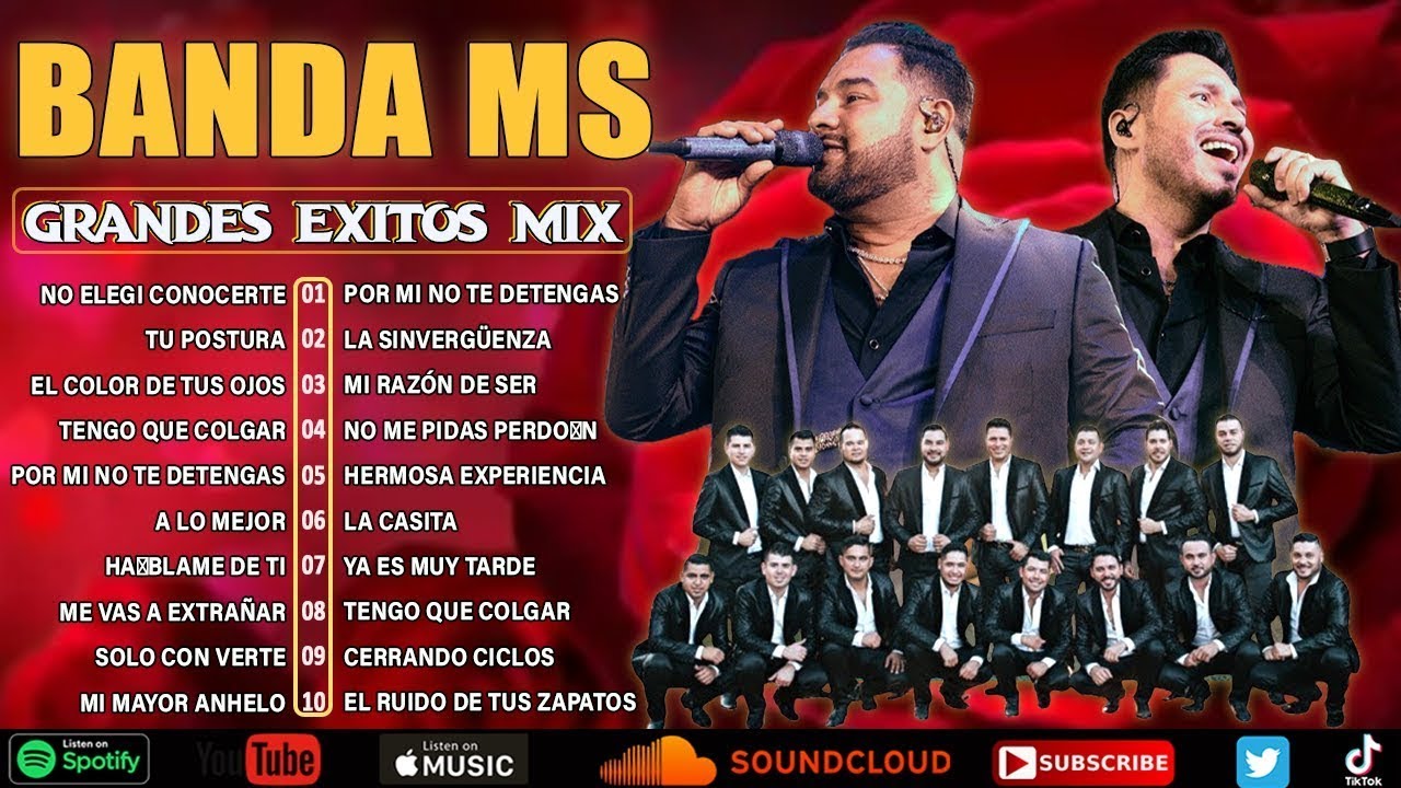 Banda MS Éxitos Románticos 2024 ~ Lo Mejor de Banda MS ~ Álbum Completo Más Popular 2024