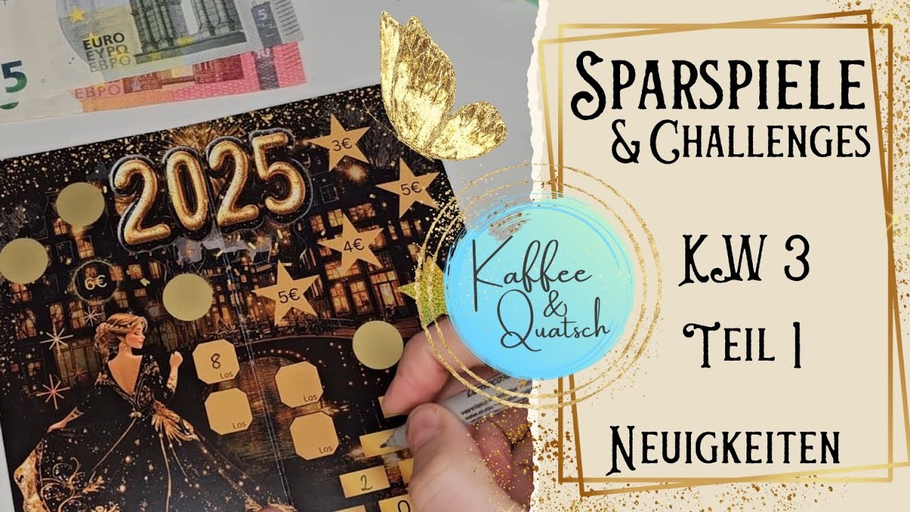 Sparspiele und Challenges für KW 3🌷 Teil 1 🌷 Sparen mit der Umschlagmethode