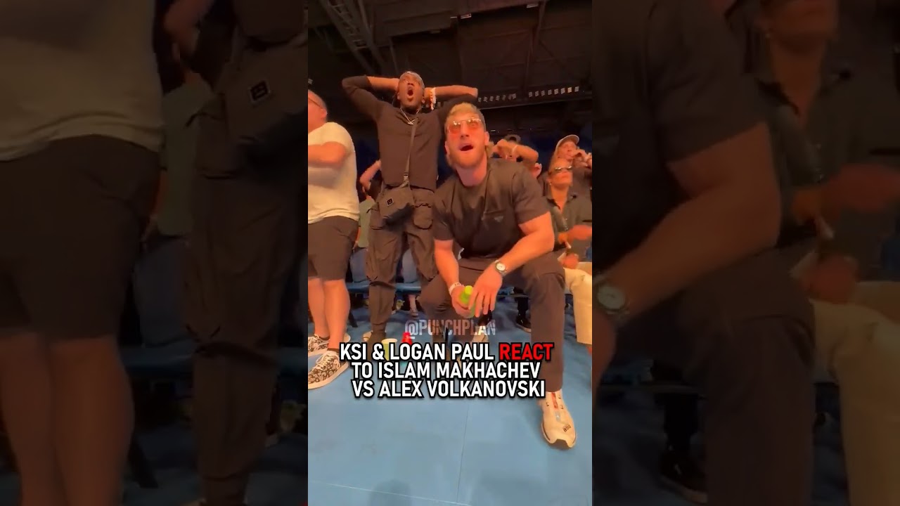 KSI and Logan Paul react to Alex Volkanovski vs Islam Makhachev #ufc284 #mma #ufc #islam #khabib