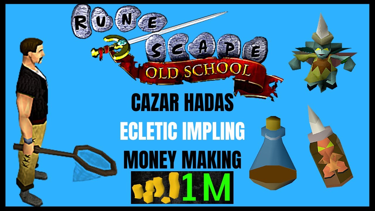 Guia Como Cazar Hadas 1 M Ecletic Impling en PURO PURO y hacer dinero en Old School Runescape 2023