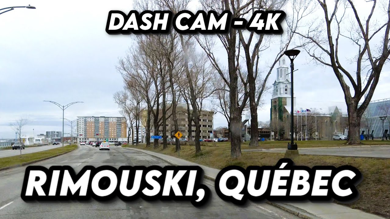 ⚜️4K Scenic Drive Through Rimouski, Québec 🚗 | Explore Stunning Coastal Views and Charming Streets 🌊