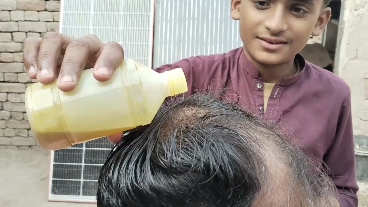 Perfect Head massage by  Barbar 💆 Heavy oil massage)loud  neck cracking ) hair cracking ASMR 