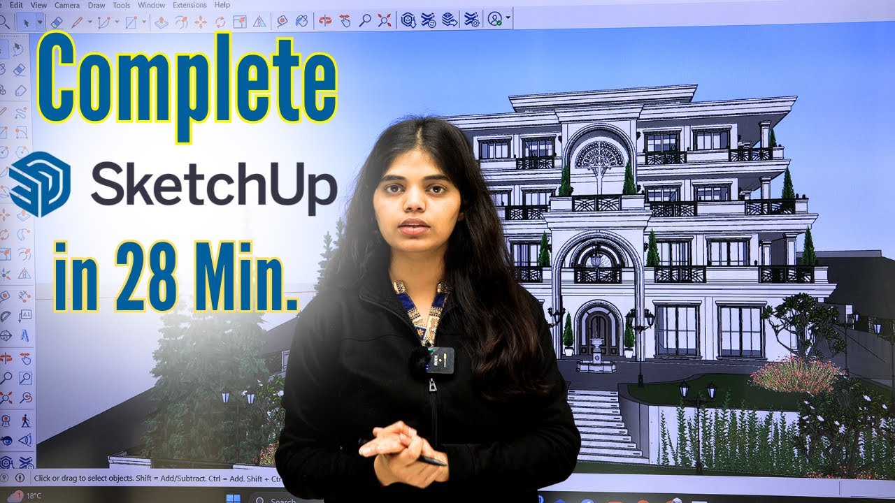 SketchUp for Beginners | Complete Sketchup in 28 Min.