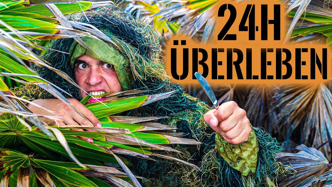 Auf einsamer INSEL 24H ÜBERLEBEN Teil 2 | ÜBERNACHTUNG | JAGEN | FISCHEN | Survival Mattin