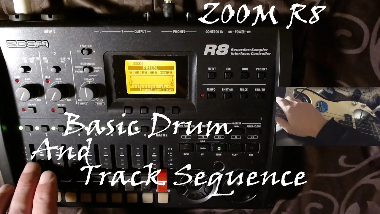 Quick Guide | Zoom R8 Basic Drum And Track Sequence | OCT 2020