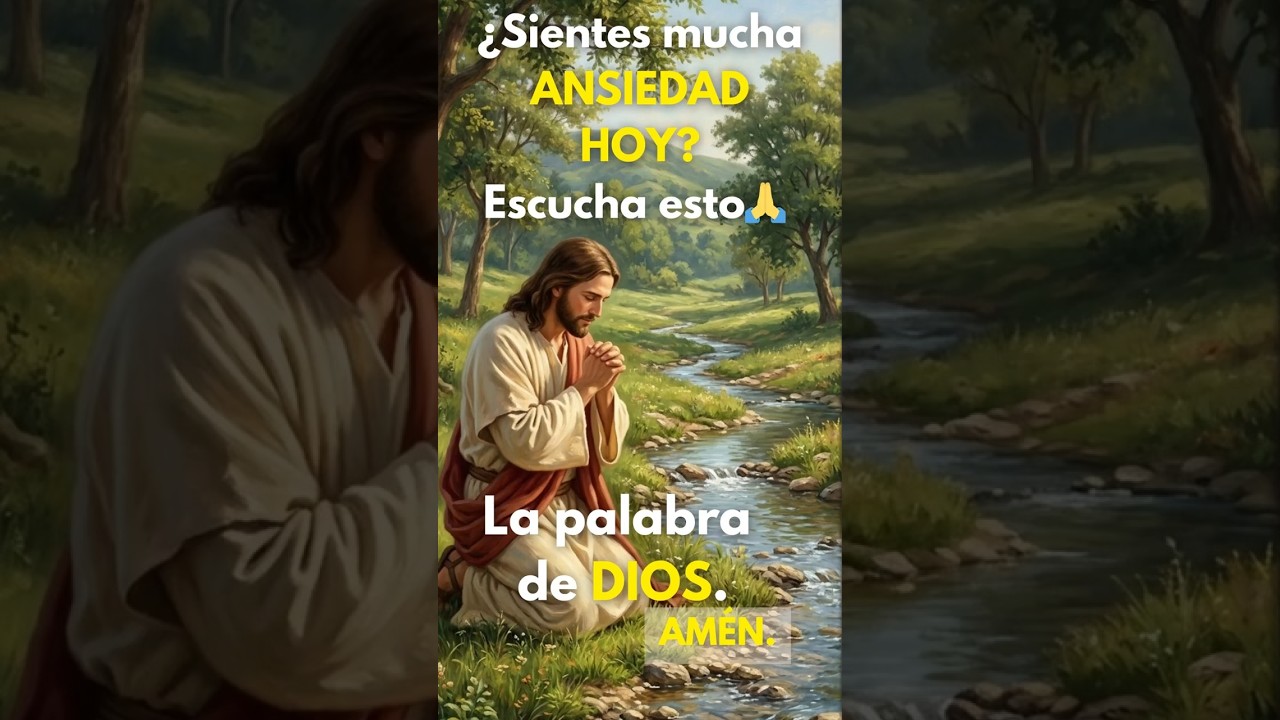 Tienes mucha ANSIEDAD HOY?  Dios dice... 🙏// #dios #jesus #los5minutosdelespiritusanto