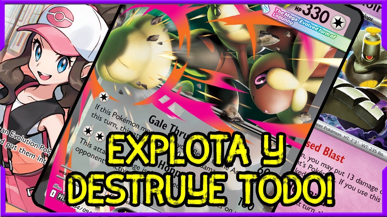 🐰UN GRAN ATAQUE DESDE LA BANCA! 🐰 DECK MEGA LOPUNNY EX POKÉMON TCG🐰