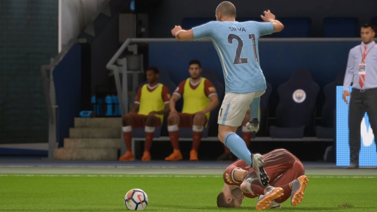 FIFA 18 - Manchester City vs Liverpool - UEFA Champions League Gameplay (HD) [1080p60FPS]