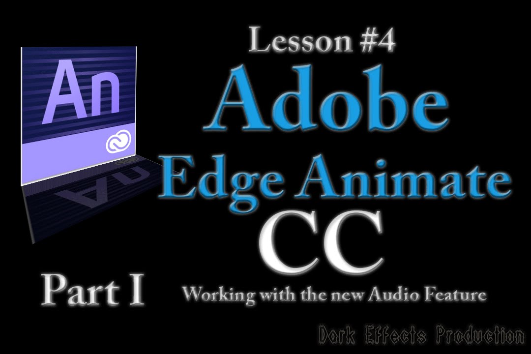 Adobe Edge Animate CC Lesson #4 - Working with the new Audio Feature in CC Pt1