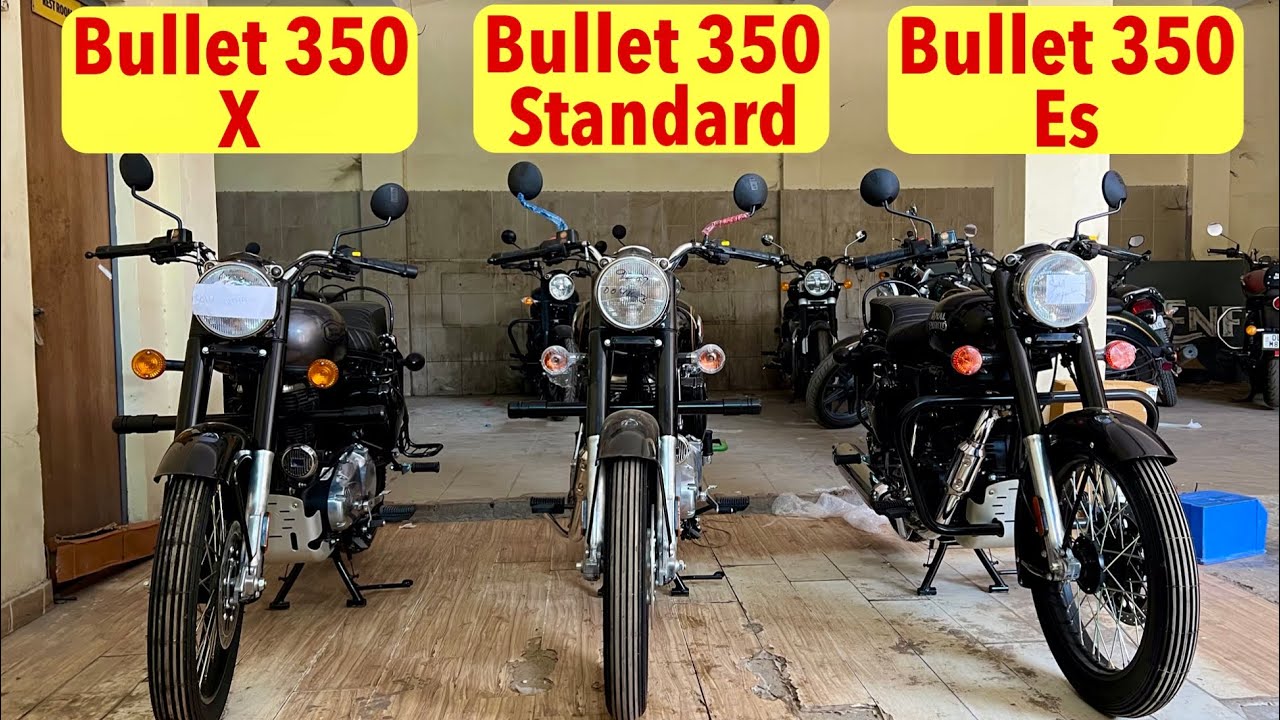 Bullet 350 X Vs Bullet 350 Vs Bullet 350 ES | 3 Legends in 1 Video😍| Bullet 350 All Series🔥