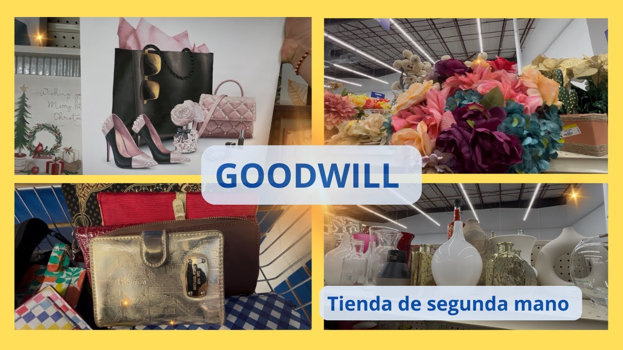 Encontré cosas bonitas y baratas en Goodwill tienda de segunda mano 