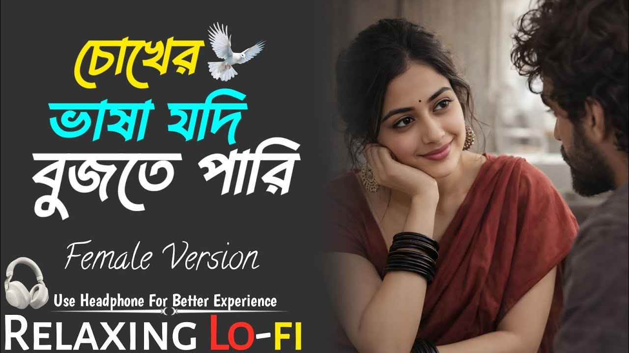 Chokher Bhasa Jodi Bujhte Pari (Romantic Lo-Fi Female Version) | Cozy Late Night Love| RH HUB RECORD